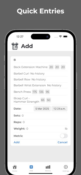 MyLiftLog Screenshot 3